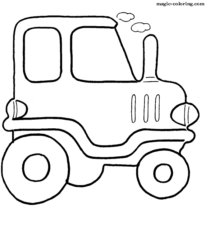 car coloring pages easy - photo #22