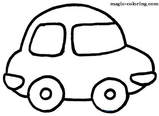 car coloring pages easy - photo #5