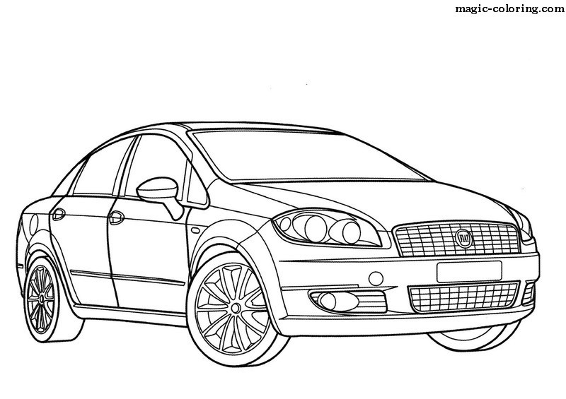 MAGIC-COLORING | Fiat cars coloring pages